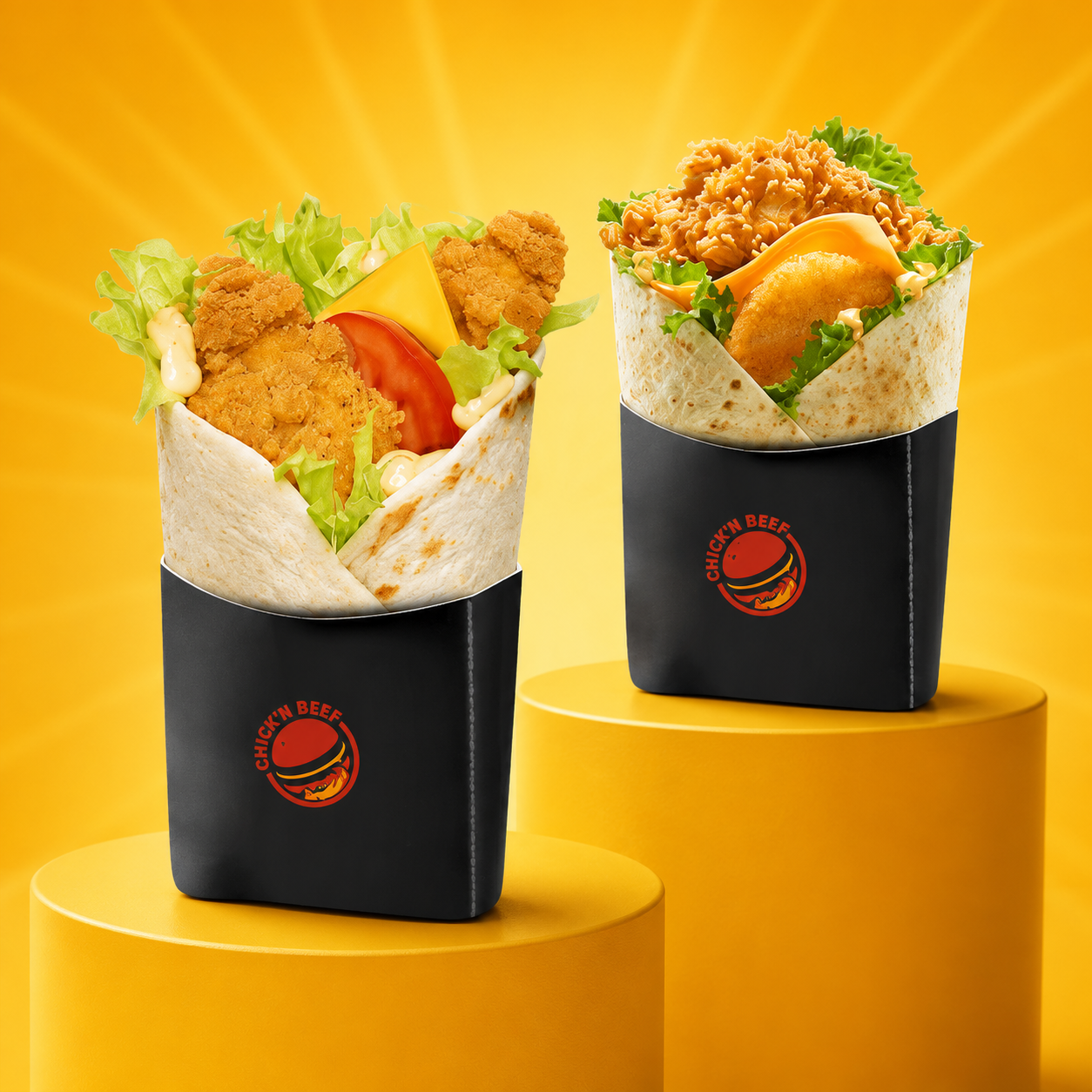 Wrap Chick'n Beef